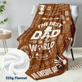 thumbnail image 6 of Dad Gifts from Daughter Son - Fathers Day Birthday Gifts for Dad - Christmas Valentines Day Presents for Father Who Have Everything - Best Daddy Ever Blanket - Throw Blanket 50"x60" Grey, 6 of 6
