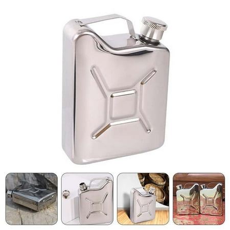 

Hglyxoae Portable Whiskey Flask Oil Pot Wine Bucket 5oz Outdoor Stainless Steel Small Wine Pot Portable Wine Pot Prefabricated Tiny Home