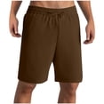 thumbnail image 5 of JIUKE Men Shorts Elastic Waist Straight Leg Fitted Beach Shorts Summer Casual Fashion Solid Shorts with Pocket, 5 of 9
