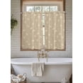 thumbnail image 4 of Beige Floral Living Room Curtains 2 Panel, Vintage Spring Botanical Flowers Cafe Window Treatment, Farmhouse Bedroom Bathroom Kitchen Curtains Drapes 104"x45", 4 of 6