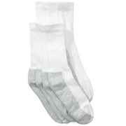 Wilson - Men's Heavyweight Crew Socks, White 4-Pack