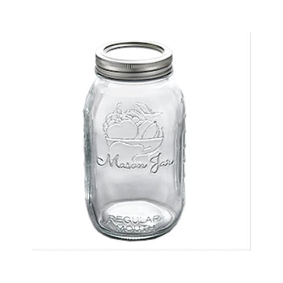 Homepointe X100374 Canning Jars, Glass, Regular Mouth, Quart., 12-Pk. - Quantity 2