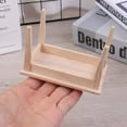 thumbnail image 3 of EIMELI 1 12 Dollhouse Miniature Furniture Wooden Dining Table with 6 Chair Model Set, 3 of 6