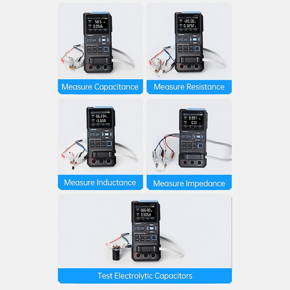 LC1020E Digital Bridge LCR ESR Tester for Resistance, Capacitance and Inductance