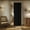 Black, variant on 100% Blackout Accordion Doors Interior Magnetic Door Curtain Front Door Curtains for Glass Window Sets (1 Pack, 74 W x 78 L, Pink+Rod)