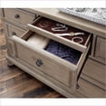 thumbnail image 5 of Dressers Traditional 7-Drawer with Jewelry Tray, Gray Wire-Brushed Wood | Gray | Wood, 5 of 6