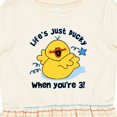 thumbnail image 4 of Inktastic Life's Ducky 3rd Birthday Girls Toddler Dress, 4 of 5