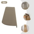 thumbnail image 4 of Non-Slip Stair Treads for Wooden Steps, Rectangular Adhesive Indoor Staircase Carpets, 7.88" X 21.67" (13Pcs) Dark Beige/Brown, 4 of 10