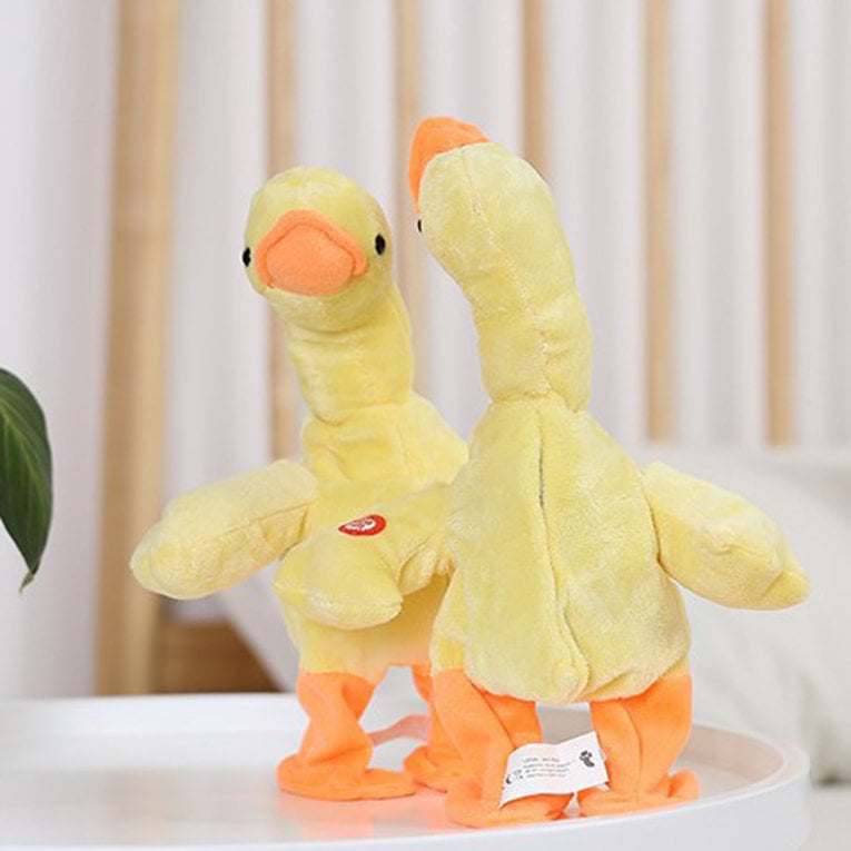 Lifting neck duck plush toy screaming pulling neck little walking toy 