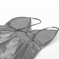 thumbnail image 4 of Femmes 3Pcs Soie Satin Lingerie Ensemble Robe et Robe et G-String Nuisette Ensembles Pyjama Vêtements de Nuit, 4 of 6