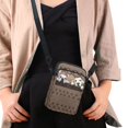 thumbnail image 4 of HELLHERO Polyester Messenger Bag Double-layer Women Crossbody Bag for Travel, Outdoor and Daily Use, Dog Paw Print Design, 4 of 7