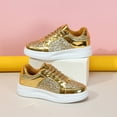 thumbnail image 6 of kamemir Women Slip On Sneakers Women's Princess Sneaker(Gold,8.5), 6 of 6