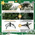 thumbnail image 6 of 9ft PE/PVC Hybrid Automatic Christmas Tree-Open Holiday Decor, 6 of 7