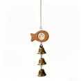 thumbnail image 2 of Campana de Viento de Cobre con Madera de Haya y Campanas de Cristal – Colgante Decorativo de Sonido Relajante para Jardín, Patio o Interiores | Adorno Colgante de Tranquilidad, 2 of 5