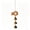 B, variant on Tuscom Copper Wind Chime Beech Wood Crystal Bells Outdoor Garden Hanging Decor Patio Home Decoration Pendant Soothing Sound Ornament