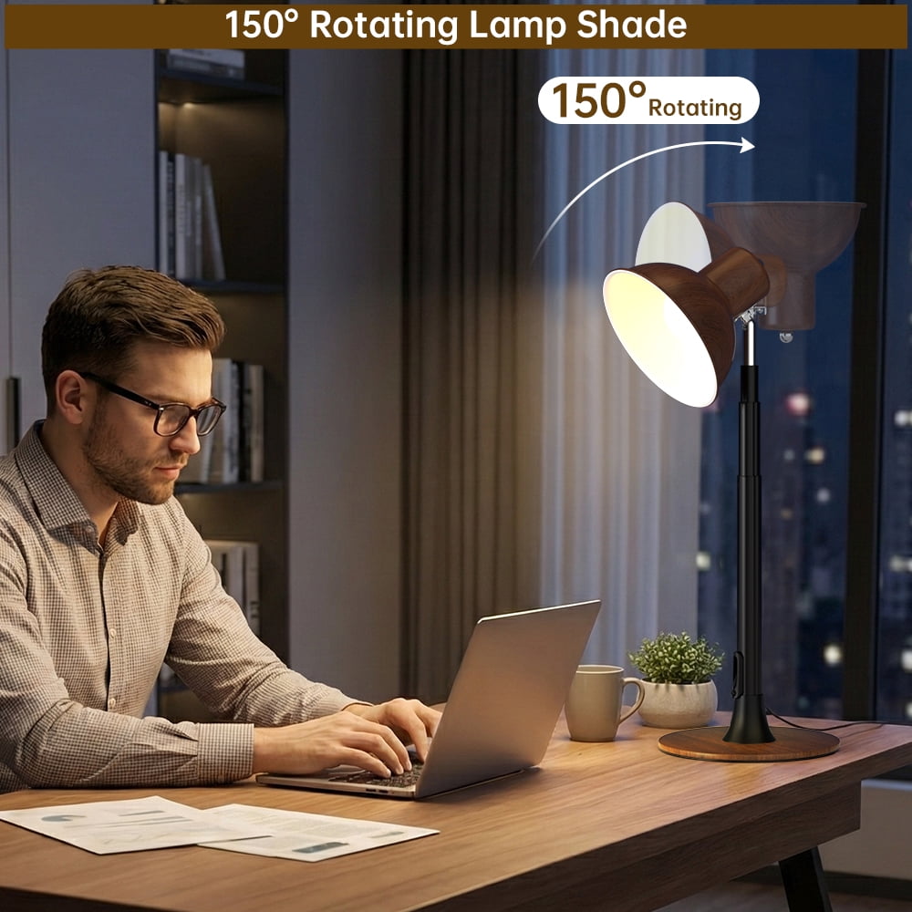 Modern LED Floor Lamp Adjustable Height/Light Table Lamp for Reading Bedroom