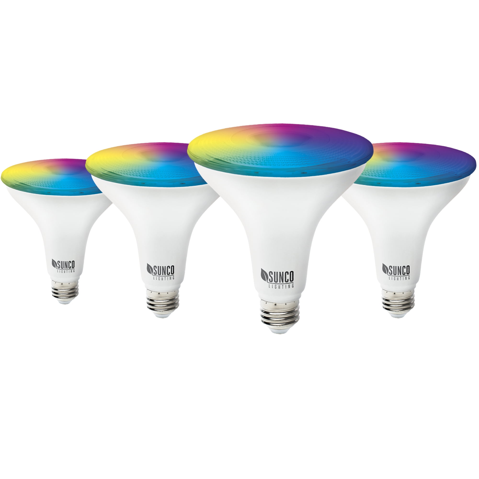 Dimmable Color Changing Sunco 1 Pack PAR38 LED Smart Bulb Alexa & Google 13W 