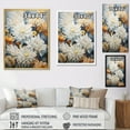 thumbnail image 4 of Designart "Beige, White, And Blue Mums Painting I" Mums Floater Framed Canvas Prints, 4 of 5