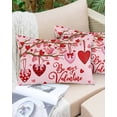 thumbnail image 6 of Valentine's Day, Throw Pillow Covers, Valentine Tree Red Hearts Love Plaid Soft Breathable Pillow Cases with Invisible Zipper for Sleeping, Standard Pillowcases for Couch Bed Sofa Chair 20x26 Inches, 6 of 6