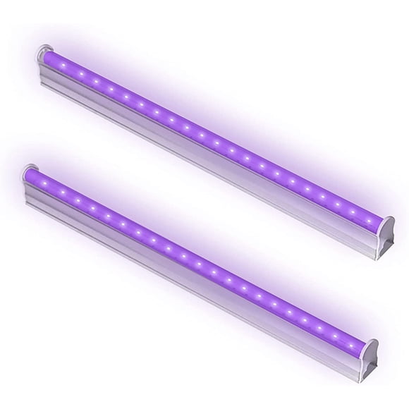 2 UV LED Bars 4W, 395nm Black Light LED Tube, DJ Disco Light, UV Lights Bar 5V USB Port Ideal for Halloween Christmas Party Body Painting Neon Makeup Painting