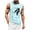 Sky Blue, variant on Men's 3D Digital Print Features Street Loose Beach Coconut Tree Holiday Vest Clothes