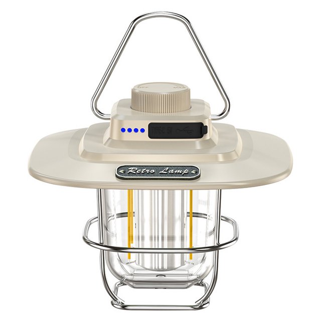 Luz LED recargable para acampar regulable, linterna retro para caminatas al aire libre o cortes de energía en interiores Zhivalor BST3006237-3