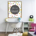 thumbnail image 3 of Stupell Industries Eclectic You Are Loved Polka Dots Gold Floating Frame Canvas Art, 25 x 31, by Christine Simpson Art, 3 of 8