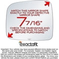 thumbnail image 2 of exactafit 8101L Driver Side Mirror Glass Replacement Fits 2002-2007 Jeep Liberty Left Hand 3m Adhesives, 2 of 7