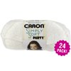 Caron Simply Soft Party Yarn 24/Pk-Snow Sparkle