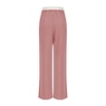 thumbnail image 5 of Multi-Pocket Slacks MIUOWANP Women's Solid Color Fashionable And Comfortable High Waisted Workwear Pants With 8 Pockets For Casual Wear Pink M, 5 of 5