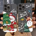 thumbnail image 2 of Funda de teléfono de dibujos animados de Navidad, Elk, muñeco de nieve, Santa Claus, para iPhone 16, 15, 14, 13, 12, 11 Pro Max, XS, XR, X, 7, 8 Plus, SE, 2020, 2 of 5
