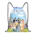 thumbnail image 1 of Zufioo Bluey Sac de Sport Imprimé Sac de Gym à Ficelles Lavable en Machine Sac à Dos Robuste pour Hommes Femmes-Petit, 1 of 6