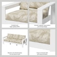 thumbnail image 4 of Better Homes & Gardens Ezra Outdoor HDPE Sofa, White with Neutral Palm Cushions, 4 of 9