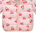 thumbnail image 5 of Karoyedx Toddler Boy Fall Clothes Winter Coats Puffer Padded Jacket for Toddler Boys Girls Kids Light Outwear Cute Hoods Clothing Pink Size,5-6 Years, 5 of 7