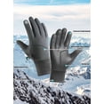 thumbnail image 4 of Spencer Mens Winter Thermal Gloves Touch Screen Glove Water Resistant Windproof Warm for Driving Cycling Running (Gray XL), 4 of 11