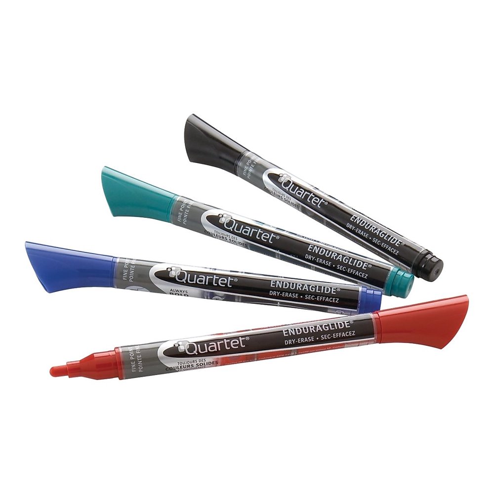 Quartet EnduraGlide Dry Erase Markers Fine Point Assorted 828478
