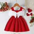 thumbnail image 5 of MEZZALL Toddler Girls Sleeveless Holiday Party Bowknot Dress Dance Party Dresses Clothes Stylish Sundress, 5 of 8