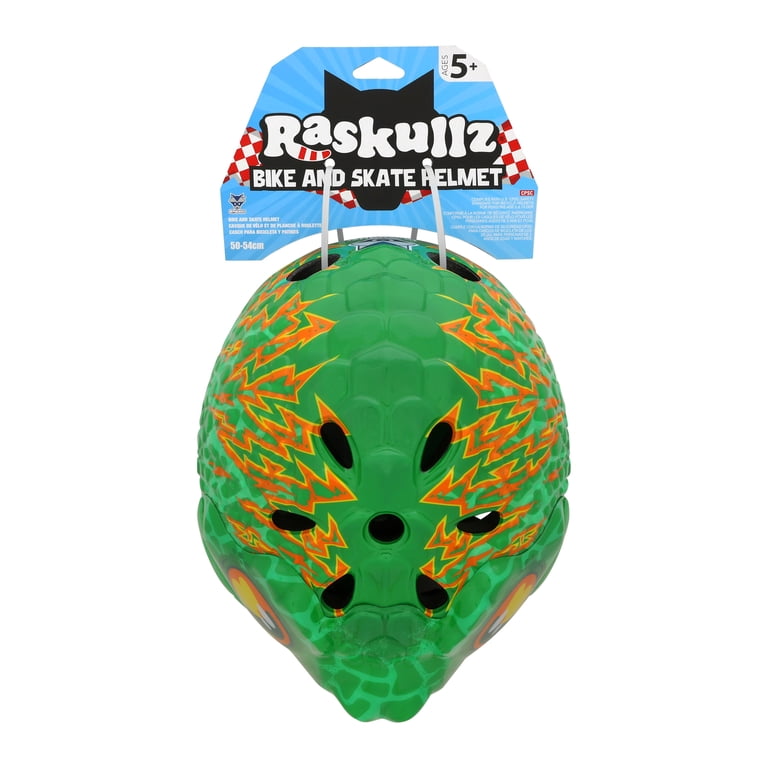 Raskullz Child Rexy Bike Helmet, 5+, Green, 50-54cm - Walmart.com