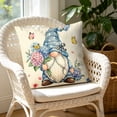thumbnail image 5 of YiJuHui Summer Fresh Hydrangea Print Throw Pillow Cover Soft Breathable Linen Texture Cushion Case for Sofa Bedroom Balcony Home Decorative, 5 of 5