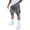 7# Dark Gray, variant on Mens Cargo Shorts Elastic Waist Running Hiking Bermuda Shorts Knee Length Casual Summer Pull On Shorts with Zip Pockets Bronze 2XL