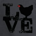 thumbnail image 3 of CafePress - I Love Chicken T Shirt, Chicken Lover T Shirt Men - Long Sleeve Dark T-Shirt, 3 of 4