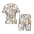 thumbnail image 1 of KLL Ensemble de Pyjama à Manches Courtes Imprimé Ours Adorable pour Enfants, Ensemble de Pyjama Doux pour Garçons et Filles - Grand, 1 of 6