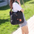 thumbnail image 3 of Sywqhk Mochila De Lona Informal Para Mujer, Mochila De Viaje, Bolsos De Hombro Grandes (Negro) Sywqhk Para estrenar, 3 of 5