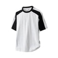 thumbnail image 2 of Baseball T Shirts for Men Short Sleeve Crewneck Tees Tops Mens Casual Color Block Pullover Slim Breathable Athletic Workout Tshirts Shirt, 2 of 8
