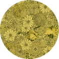 thumbnail image 1 of Ahgly Company Machine Washable Indoor Round Transitional Oak Brown Area Rugs, 7' Round, 1 of 7