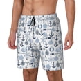 thumbnail image 2 of Fotbe Dock Rudder Men’s Swim Trunks Quick Dry Swim Shorts Board Shorts with Mesh Lining-Small, 2 of 9