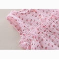 thumbnail image 4 of Xudanell Girls Clothes Toddler Baby Girl Summer Outfits All Over Floral Ruffle Sleeveless Tunic Top Shorts Set Party Pink 12-18 Months, 4 of 8