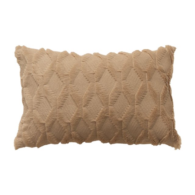 CNKOO Throw Pillow Cover Geometric Tear Resistant Plush Solid Color Simple Style Cushion Case for Bedroom