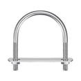 thumbnail image 1 of Unique Bargains Rond U-Bolts 5 Ensembles 47mm (1.85') Largeur Intérieure 65mm Longueur M6 304 Acier Inoxydable avec Rondelles et Plaques d'Écrous, 1 of 5