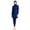 Dark Blue, variant on Women Muslim Burkini Swimsuits Modest Swimwear Islamic Long Sleeve Full Cover Hijab Swim Top Pants Plain ​Bathing Suit L Dark Blue